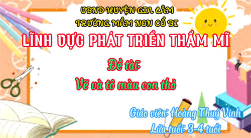 Tạo hình: Vẽ và tô màu con thỏ - MGB